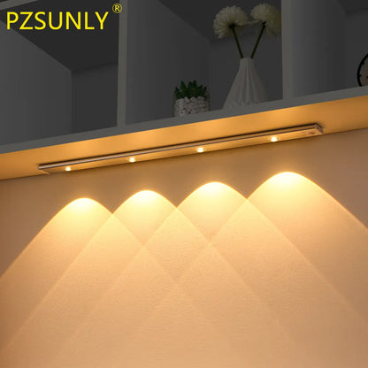 PZSUNLY Cabinet Light USB Rechargeable Motion Sensor Led Light For Kitchen Wardrobe Cabinet Lighting 20cm/30cm/40cm/50CM/60CM