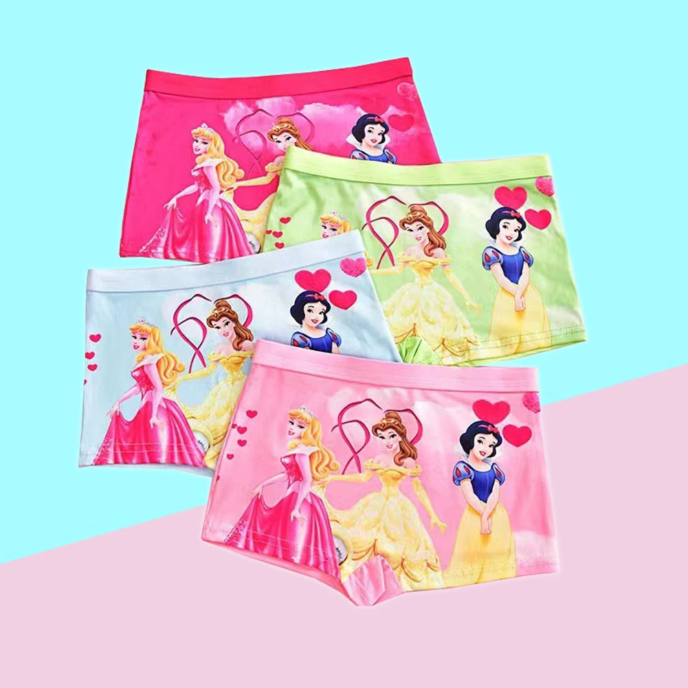 2pcs/Bag New Girl Underwear Anna Elsa princess Cartoon Children knickers Girl Underpants Kids Panties Panty Briefs 2-7Years