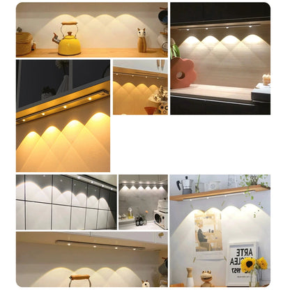 PZSUNLY Cabinet Light USB Rechargeable Motion Sensor Led Light For Kitchen Wardrobe Cabinet Lighting 20cm/30cm/40cm/50CM/60CM