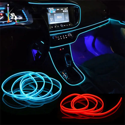 Car Interior Light LED Strip Decoration Flexible Neon Lights Car Atmosphere