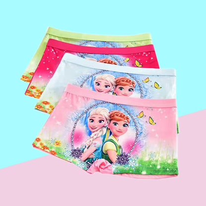 2pcs/Bag New Girl Underwear Anna Elsa princess Cartoon Children knickers Girl Underpants Kids Panties Panty Briefs 2-7Years