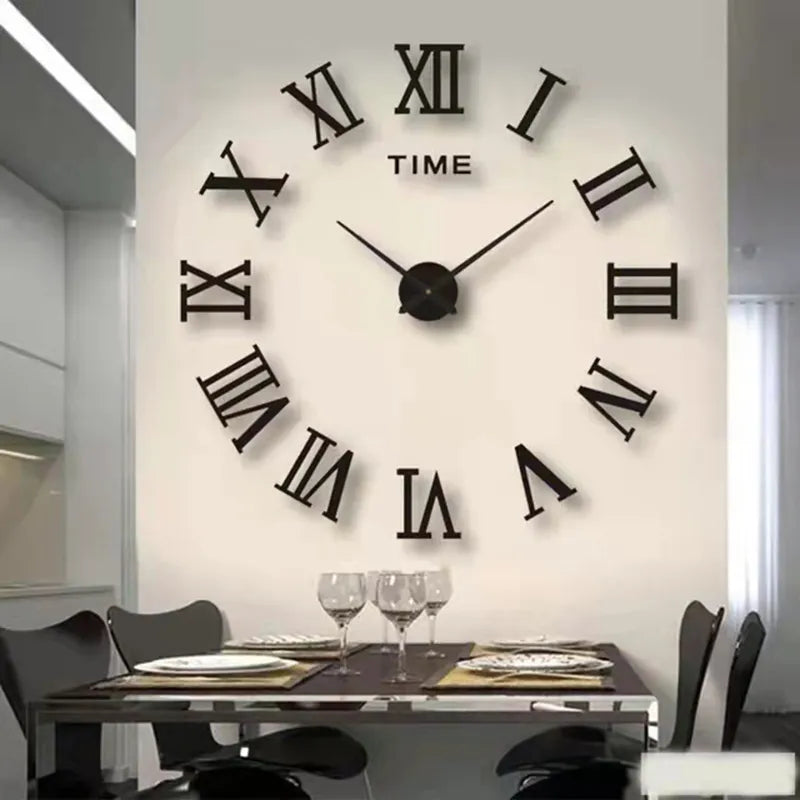 3D Luminous Large Wall Clock Modern Design DIY Digital Table Wall Clocks  Wall Clock Free Shiping Living Room Decorative Watch