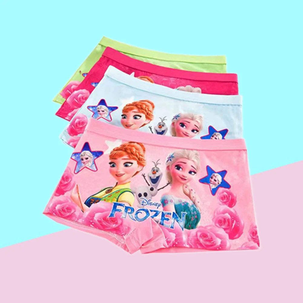 2pcs/Bag New Girl Underwear Anna Elsa princess Cartoon Children knickers Girl Underpants Kids Panties Panty Briefs 2-7Years