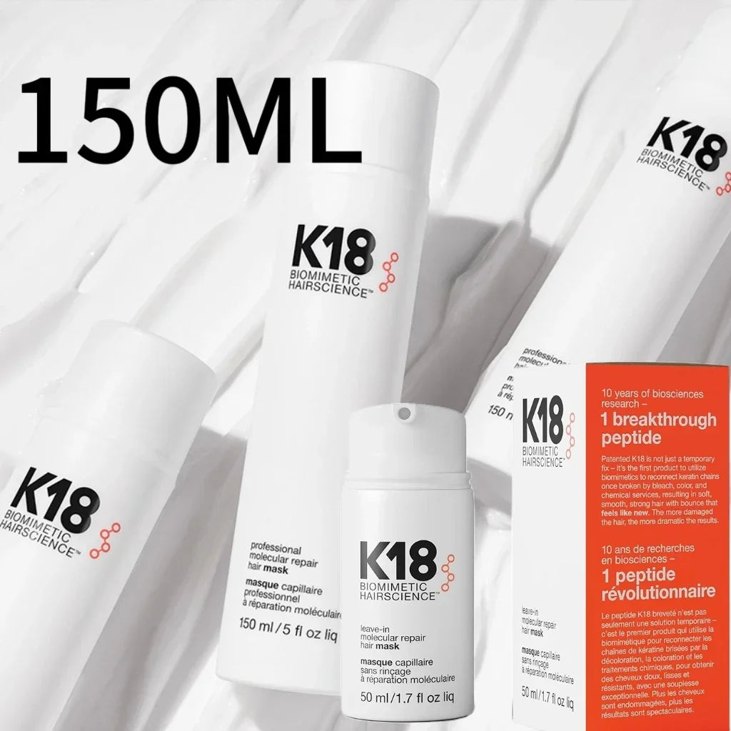 K18 Leave-in Hair Mask Repair Damage Hair Molecular Restore Deep Moisturizing Nourishing Soft Hair Scalp Treatment Hair Care