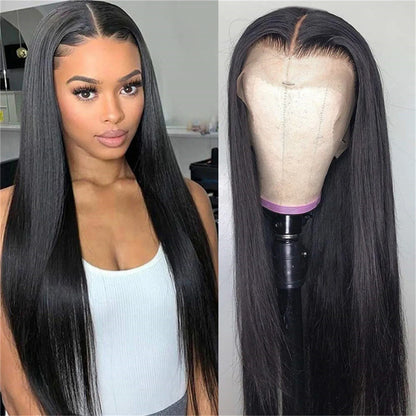 Synthetic Glue Silk Wig Human Hair High-temperature Synthetic Wig Women Long Straight Hair Fashionable Fiber Long Wig For Female