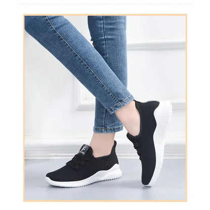 2023 Women's Casual Sneakers Summer Comfortable Breathable Platform Shoes Fashion Women Versatile Lace-up Shoe кроссовки женские