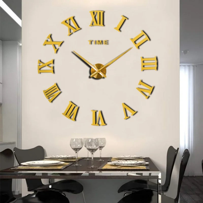 3D Luminous Large Wall Clock Modern Design DIY Digital Table Wall Clocks  Wall Clock Free Shiping Living Room Decorative Watch