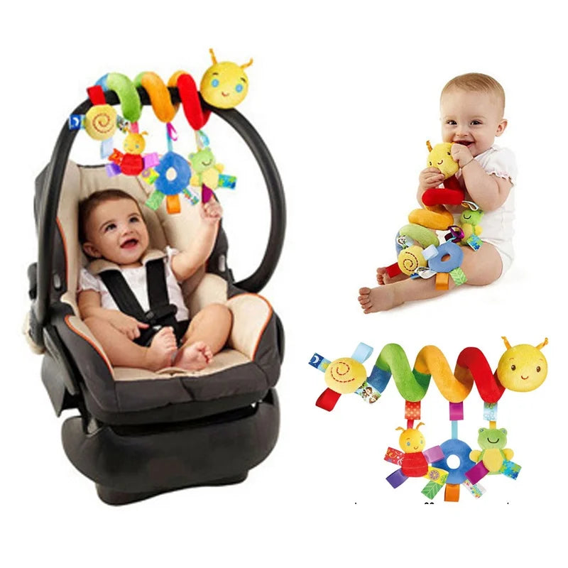 12 Styles Available, Baby Stroller, Hanging Bell, Plush, Baby color label, Bed packaging, cartoon multifunctional bed packaging