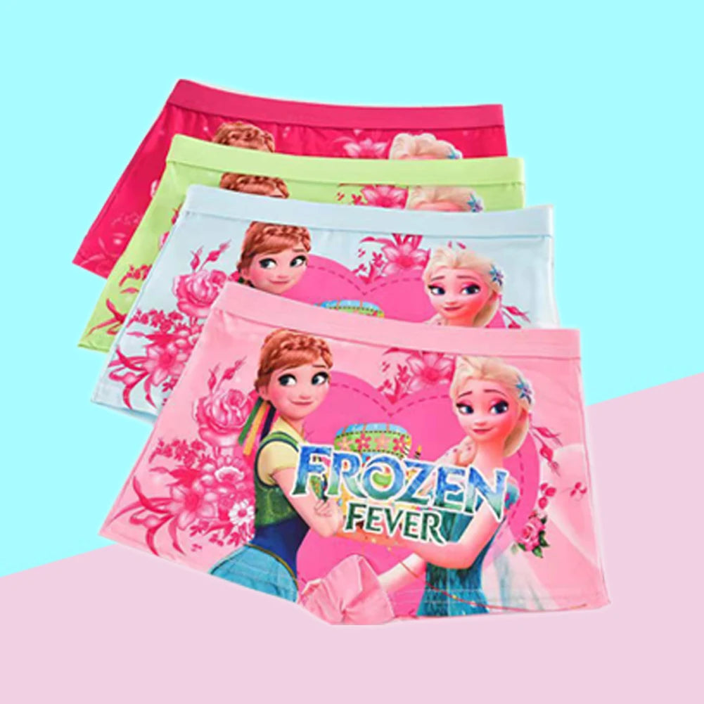 2pcs/Bag New Girl Underwear Anna Elsa princess Cartoon Children knickers Girl Underpants Kids Panties Panty Briefs 2-7Years