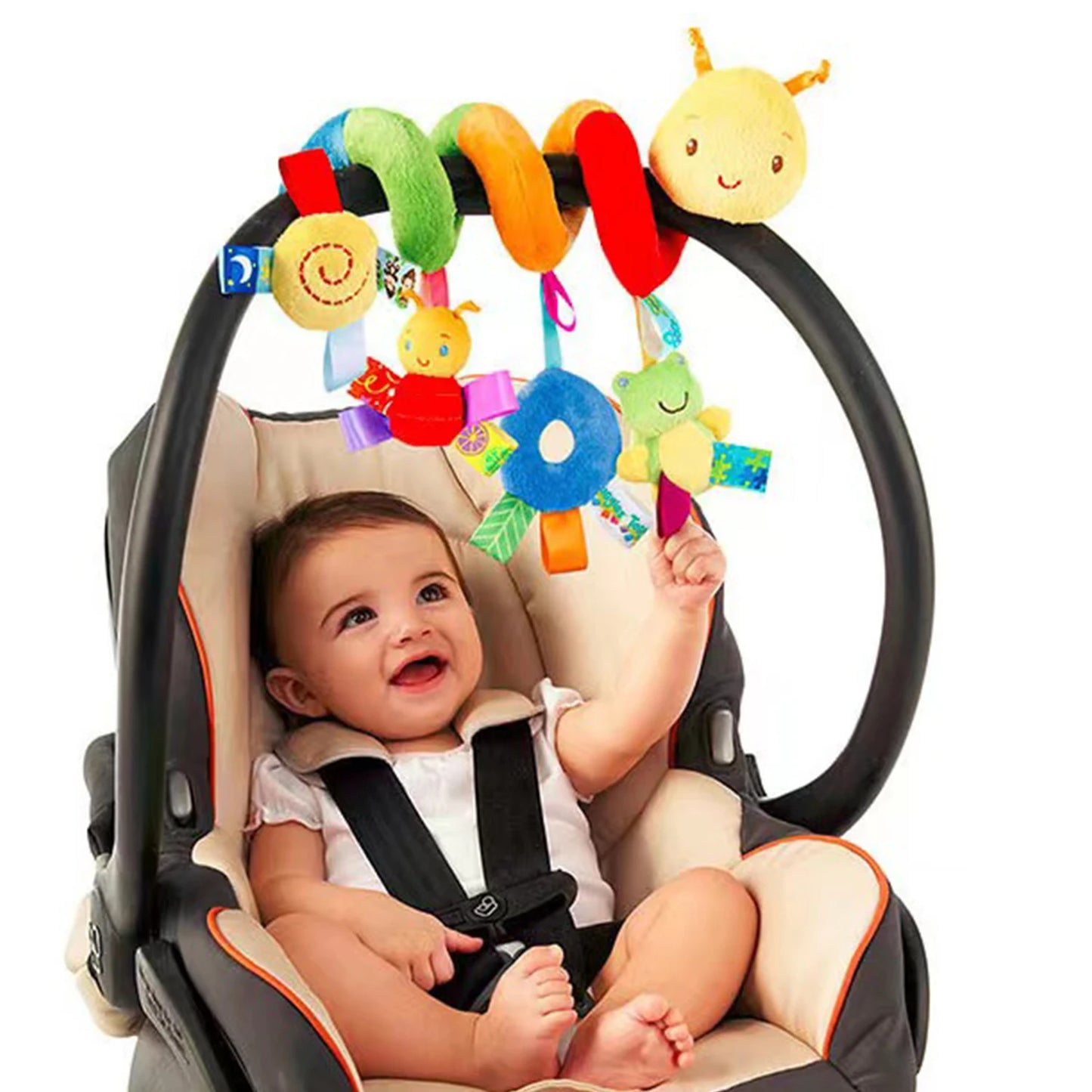 12 Styles Available, Baby Stroller, Hanging Bell, Plush, Baby color label, Bed packaging, cartoon multifunctional bed packaging