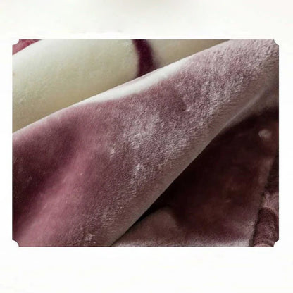 Soft Winter Quilt Blanket For Bed Printed Mink Throw Twin Full Queen Size Double Bed Fluffy Warm Fat Thickened Blankets