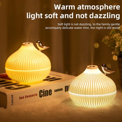 New Design 300ml Small Onion Air Humidifier Aroma Diffuser Portable Led Steam Smart Mist Usb Humidifier Purifier