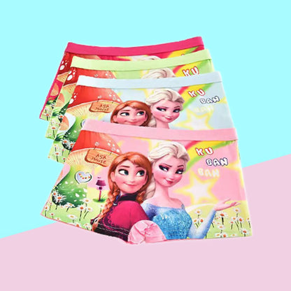 2pcs/Bag New Girl Underwear Anna Elsa princess Cartoon Children knickers Girl Underpants Kids Panties Panty Briefs 2-7Years