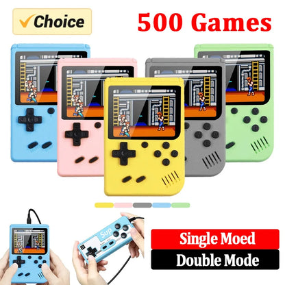 Retro Portable Mini Handheld Video Game Console 8 Bit 3.0 Inch Color LCD Kids Color Game Player Built in 500 Games