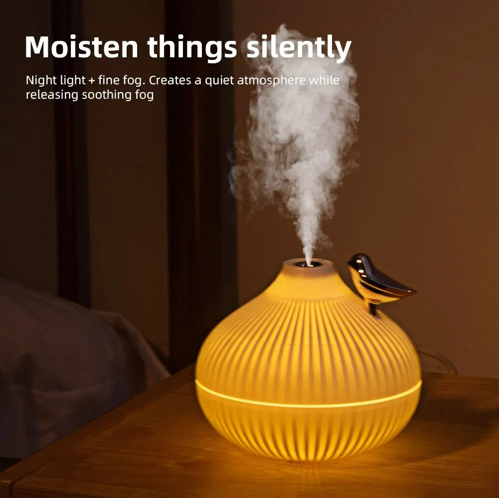 New Design 300ml Small Onion Air Humidifier Aroma Diffuser Portable Led Steam Smart Mist Usb Humidifier Purifier