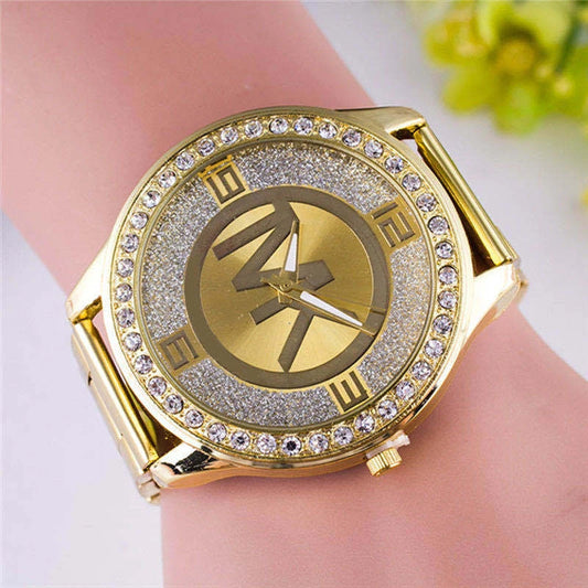 Fashion Luxury TVK Brand Ladies Gold Stainless Steel Water Resistant Diamond Digital Quartz Watches For Women Montre Femme Gift